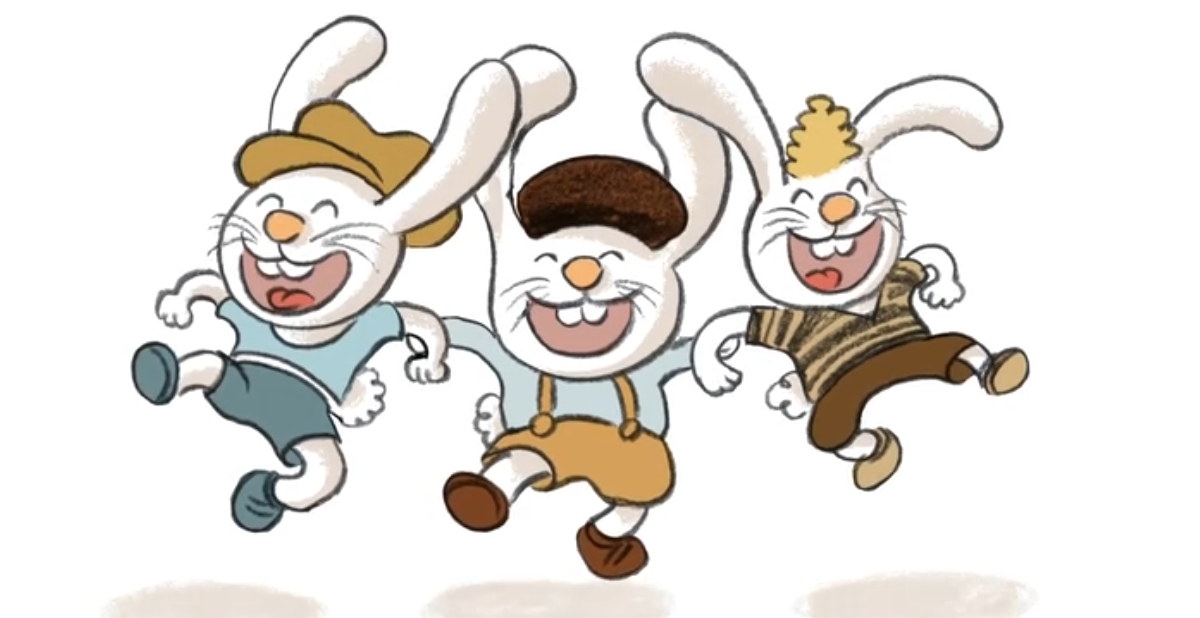 Histoires pour les petits Trois petits lapins